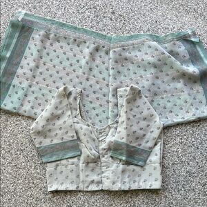 Sari with matching blouse